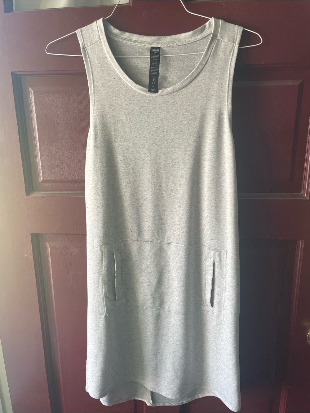 RBX Light Heather Gray Crewneck Tank Dress